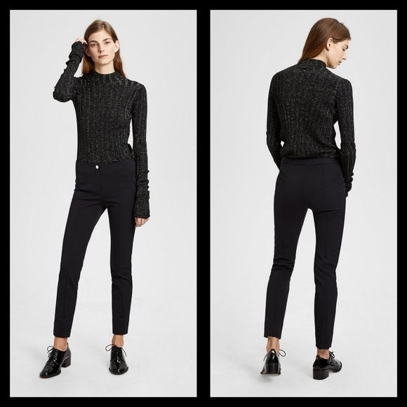 Theory Stretch Nylon Clean Cigarette Pant - Sz 4 - Picture 8 of 10